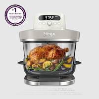 Friteuse &agrave; air de comptoir en verre 6-en-1 Ninja Crispi&reg; Pro, Ivoire