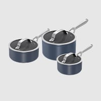 Ninja ZEROSTICK Ceramic Pro - 3pc Sauce pan set - Midnight Blue