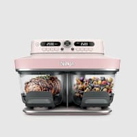 Ninja Crispi&reg; DualZone&trade; Dual Basket Glass Air Fryer in Rose Quartz
