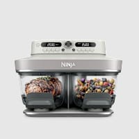 Ninja Crispi&reg; DualZone&trade; Dual Basket Glass Air Fryer in Bone