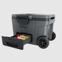Ninja FrostVault&trade; 45qt Wheeled Cooler with Cold Dry Zone, Charcoal Gray