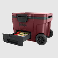 Ninja FrostVault&trade; 45qt Wheeled Cooler with Cold Dry Zone, Canyon Red