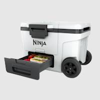 Ninja FrostVault&trade; 45qt Wheeled Cooler with Dry Zone (Cloud White)