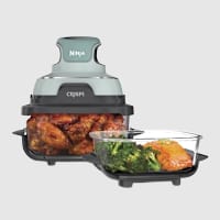 Ninja Crispi&reg; 4-in-1 Portable Glass Air Fryer Cooking System, Mint 
