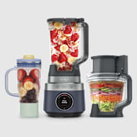 Ninja CrushBOSS&trade; 3-in-1 Blender, Tumbler & Food Processor in Midnight Blue