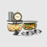 Ninja PREPi&trade; 5-in-1 Prep System: Chop, Slice, Crinkle, Shred, Puree in Stone