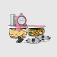 Ninja PREPi&trade; 5-in-1 Prep System: Chop, Slice, Crinkle, Shred, Puree in Pink