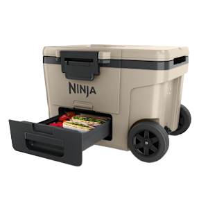 Ninja FrostVault&trade; 45qt Wheeled Cooler with Dry Zone (Birch Beige)
