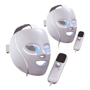 Shark&trade; CryoGlow&trade; Red Blue & Infrared iQLED Face Mask & Under Eye Cooling Bundle, Lilac Chill