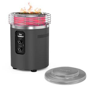 Ninja Fireside360&trade; Outdoor Heater & Fire Pit and Top Cover Bundle