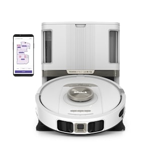 Shark PowerDetect&trade; 2-in-1 Robot Vacuum and Mop with NeverTouch&trade; Pro Base (White)