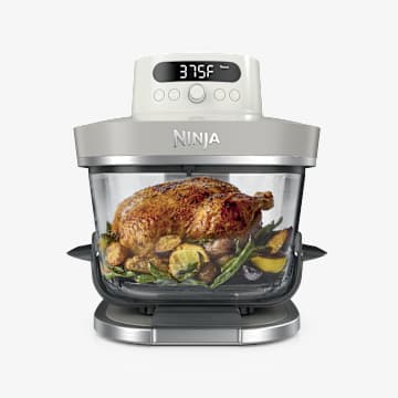 Ninja Crispi&reg; Pro 6-in-1 Countertop Glass Air Fryer, Bone