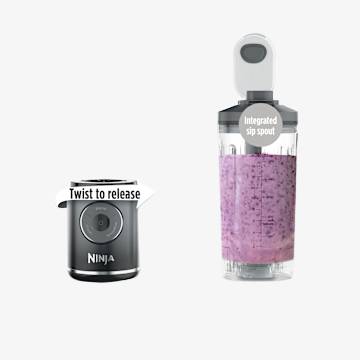 Ninja Blast&trade; Max Cordless Portable Blender Cool Grey