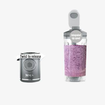 Ninja Blast&trade; Max Cordless Portable Blender Platinum Silver