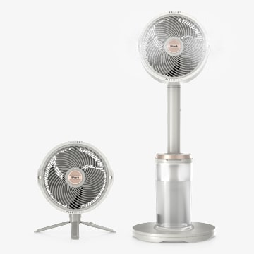 Shark FlexBreeze&trade; Pro Mist Indoor Outdoor Pedestal & Table Fan With Water Tank (Dove)