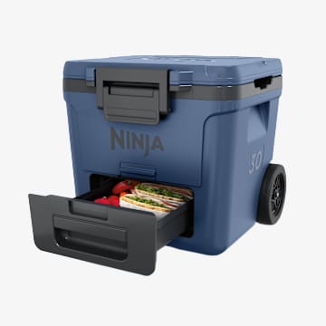 Ninja FrostVault&trade; 30qt Wheeled Cooler with Cold Dry Zone (Lakeshore Blue)