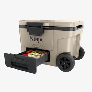 Ninja FrostVault&trade; 45qt Wheeled Cooler with Dry Zone (Birch Beige)