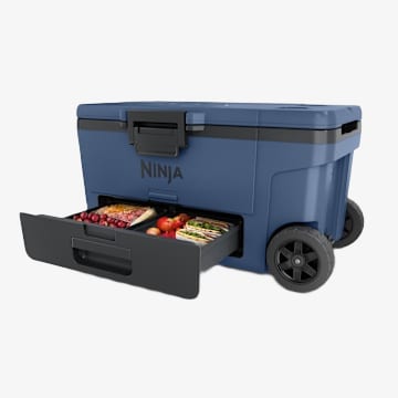 Ninja FrostVault&trade; 65qt Wheeled Cooler with Dry Zone (Lakeshore Blue)