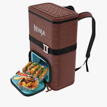 Ninja Outdoor FrostVault&trade; Go 24-Can Backpack Soft Cooler with Cold Dry Zone, Canyon Red