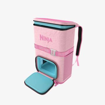 Ninja Outdoor FrostVault&trade; Go 24-Can Backpack Soft Cooler with Cold Dry Zone, Petal Pink