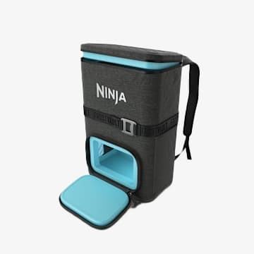 Ninja Outdoor FrostVault&trade; Go 24-Can Backpack Soft Cooler with Cold Dry Zone, Charcoal Gray
