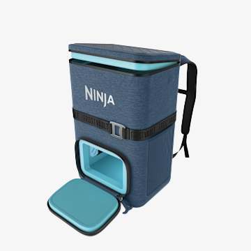 Ninja Outdoor FrostVault&trade; Go 36-Can Backpack Soft Cooler with Cold Dry Zone, Lakeshore Blue
