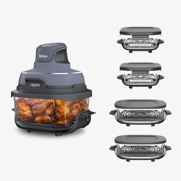 Ninja Crispi 6-Cup Lavender Glass Air Fryer 5-Pack Bundle
