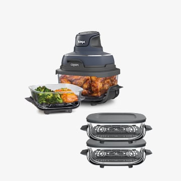 Ninja Crispi&reg; Portable Cooking System 4-Pack Bundle, Cyberspace