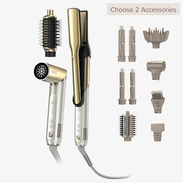 Build Your Own Shark Glam&trade; Ceramic & Powerful Air Styling & Drying System, Gold