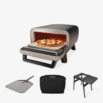Ninja Artisan&trade; 5-in-1 Electric Pizza Oven Kit with Peel Adjustable Table & Cover