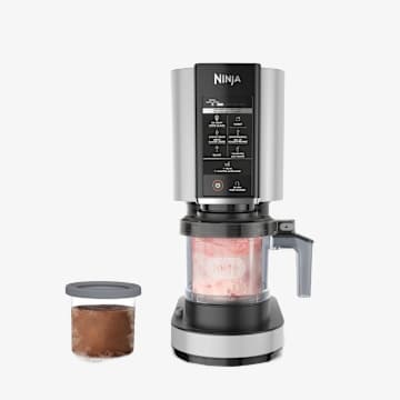 Ninja™ CREAMi™, NC301CWH, Blanc, sorbetière à crème glacée, à gelato, à milkshake, à sorbet, à bol à smoothie et à crème glacée Lite, 7 programmes à touche unique.