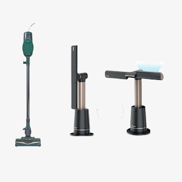 Ventilateur tour sans pales Shark™ TurboBlade™ et aspirateur-balai filaire ensemble