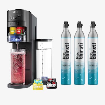 Ninja Thirsti&trade; Sparkling & Still Drink System CO2 Bundle