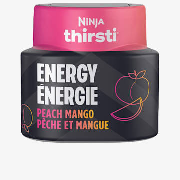 Gouttes d’eau aromatisée à la pêche et à la mangue Ninja Thirsti™ ENERGY (sucrées) , WCFPM1C