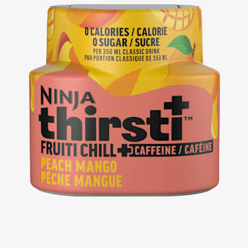 Ninja Thirsti™ FRUITI CHILL + CAFÉINE Gouttes d’eau aromatisées pêche et mangue