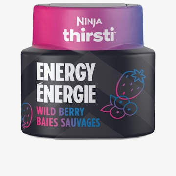 Gouttes d’Eau Aromatisées Ninja Thirsti™ FRUITI CHILL + CAFÉINE Saveur Baies Sauvages
