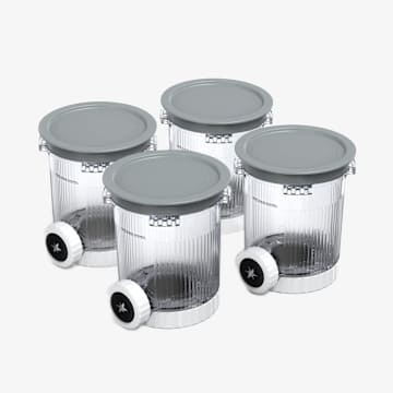 Ninja&reg; Creami&reg; Scoop & Swirl 4-Pack Pints and Lids