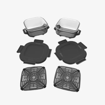 2 Pack, Ninja&reg; 6-Cup CleanCrisp&trade; Glass Containers