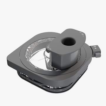 Feed Chute Lid with 2-Part Pusher