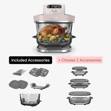 Build Your Own Ninja Crispi&reg; Pro 6-in-1 Glass Countertop Air Fryer, Rose Quartz