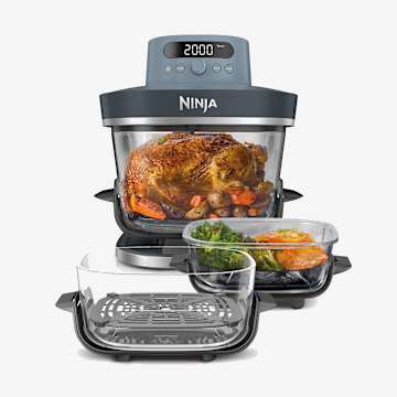 Ninja CRISPi PRO 7-in-1 Glass Air Fryer - Cyberspace Family Set