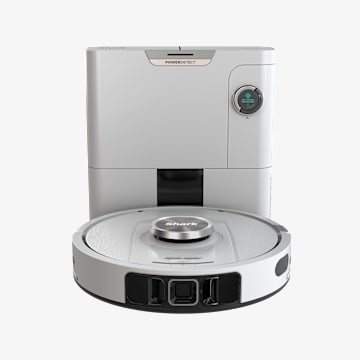 Aspirateur robot Shark PowerDetect avec autovidage et navigation IA &ndash; Blanc AV2820VEEUWH