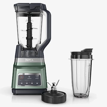 Blender 2-en-1 Ninja 1 200 W avec pichet 2,1 L et technologie Auto-iQ - Olive