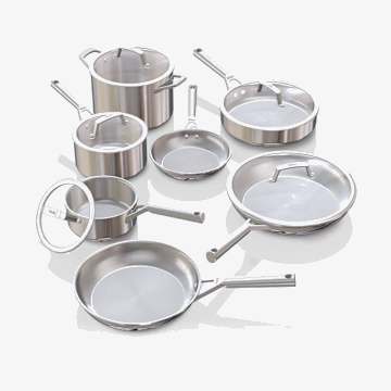 Ninja EverClad&trade; Commercial-Grade Stainless Steel Cookware 12-Piece Set