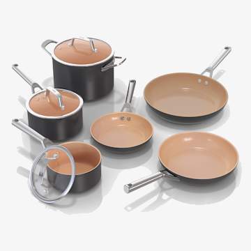 Ninja Extended Life&trade; Premium Ceramic 9-Piece Cookware Set