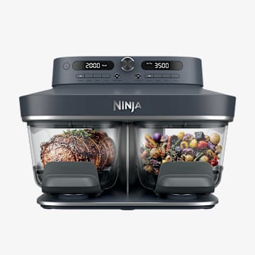 Ninja CRISPi DualZone 8-in-1 Function Glass Air Fryer - Cyberspace