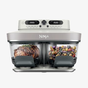 Ninja CRISPi DualZone 8-in-1 Function Glass Air Fryer - Bone
