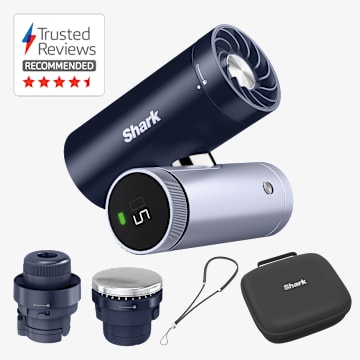 Shark ChillPill 3-in-1 Fan, Mist & InstaChill System with Travel Case &ndash; Midnight FA025UK