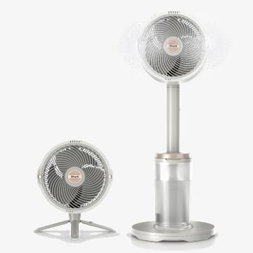 Shark FlexBreeze&trade; Pro Mist Indoor Outdoor Pedestal & Table Fan With Water Tank (Dove)