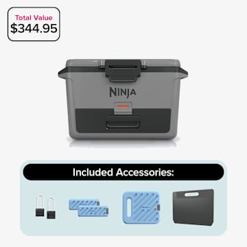 Ninja FrostVault&trade; 50qt Hard Cooler with Cold Dry Zone, Slate Gray